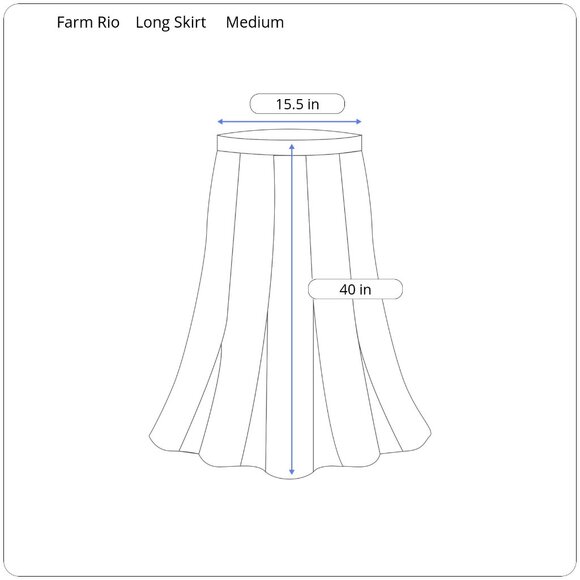 Farm Rio Cool Tropical Button Down Maxi Skirt Size Medium - Picture 15 of 15